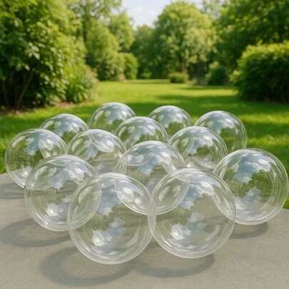 Kit 10 Balões Bubble Bobo Transparente 20" 24" ou 36" | Balão Cristal para Festa, Decoração, Aniversário e Eventos