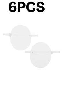 Wiederverwendbare Achselhöhlenkissen - Schweißkissen für die Achselhöhle mit verstellbaren Trägern unsichtbar, schweißhemmend, atmungsaktiv, waschbar - diskrete Schutzausrüstung für Hidschab, T-Shirts, Sommer, Sport, Reisen (Weiß, 10/8/6/4/2 Stück)