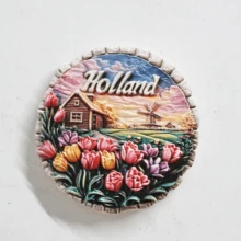 1 pieza, Regalo de vacaciones, Regalo de cumpleaños, Imán de nevera de Canadá, Imán de nevera de molino de viento holandés, Imán de nevera de EE. UU., Regalo de recuerdo de viaje - Multicolor - Ver 15