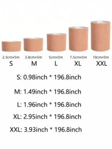 1 卷胸部胶带，使用身体胶带和花瓣露背乳头贴套装提升和紧致您的乳房 - 透气乳房提升胶带，适合 A-E 杯大乳房！ - 彩色 - 查看 4