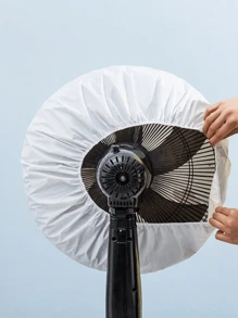 1 pieza Funda de 18 pulgadas para ventilador, funda protectora antipolvo para ventilador de media envoltura blanca para uso doméstico, impermeable, a prueba de humedad, a prueba de polvo, fácil de poner y quitar, lavable y reutilizable, manteniendo el ventilador limpio para escuela, oficina, hogar, viajes, lavable, reutilizable, bolsa, organizador, almacenamiento, regalo de Navidad
