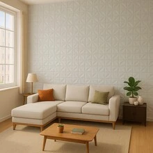 Kit 100 3D Wall Covering Panels 25x25 Cm - 花瓣 - 查看 7