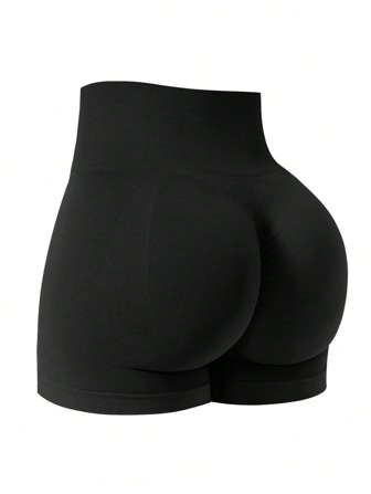 NcmRyu 1 件女式无缝弹力瑜伽健身运动跑步短裤，春夏