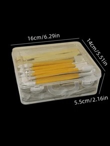 16pcs/8pcs/5pcs/1pc White Air Dry Clay Craft Kit, Polymer Clay Sculpting DIY Handmade Pottery Tool Set Including 1000g White Clay, 8pcs Plastic Fondant Tools, 5pcs Ceramic Art Tools, 1pc Clear Plastic Box - Sets - View 3