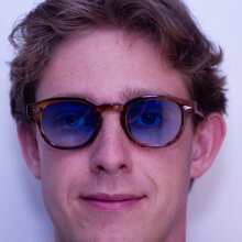 1PC Retro Round Glasses For Men Classic Vintage Men Round Glasses For Outdoor Wear Women Blue Shades Halloween Accessories Back To School Fashionable Preppy School Look