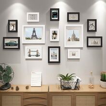 13-Piece Wooden Wall Photo Frame Set With Layout Guide - Versatile Home, Office, Wedding & Festival Decor, Thoughtful Gift Idea, Multi-Picture Display (Photos Not Included), Easy-To-Hang Wood Frames For Personalized Wall Arrangements - Multicolor - View 6