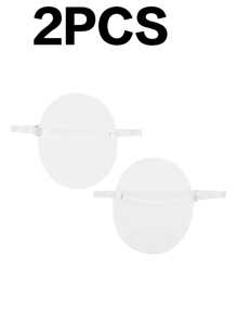 Wiederverwendbare Achselhöhlenkissen - Schweißkissen für die Achselhöhle mit verstellbaren Trägern unsichtbar, schweißhemmend, atmungsaktiv, waschbar - diskrete Schutzausrüstung für Hidschab, T-Shirts, Sommer, Sport, Reisen (Weiß, 10/8/6/4/2 Stück)