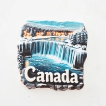 1 pieza, Regalo de vacaciones, Regalo de cumpleaños, Imán de nevera de Canadá, Imán de nevera de molino de viento holandés, Imán de nevera de EE. UU., Regalo de recuerdo de viaje - Multicolor - Ver 16