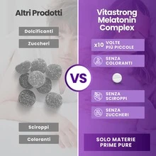 Vitastrong Melatonin Complex 365 Micro-Tablets, Melatonin 1mg With Chamomile, Valerian, Lavender And Vitamin B6, Melatonin For Sleep, Sleep, Jet Lag, Pure Melatonin Slow Release Sugar Free - Others - View 7