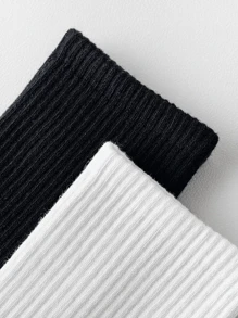 5 Pairs/10 Pairs/20 Pairs Black And White Thick Men's Winter Socks, Fashionable, Casual, Comfortable, Breathable, Odor Proof, Outdoor Sports, Running, Fitness, Compression Knee Socks, Business Leisure Vacation Black And White High Tube Socks Christmas, Thanksgiving, New Year Holiday Gifts (Thick)