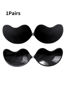 2/1 Pair Adhesive Strapless Push-Up Bra, Invisible Backless Sticky Bra, Seamless Bra For Dresses & Gowns, Mango-Shaped Bra, Lingerie & Pasties - Multicolor - View 18