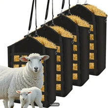 1pc Oxford Cloth Durable Hay Bag, Large Capacity Horse Feeding Bag, Portable Dried Grass Storage Bag