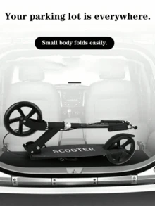 1 pieza Scooter plegable, Manubrios ajustables en altura, Apto para adultos y adolescentes, para uso exterior - Multicolor - Ver 6