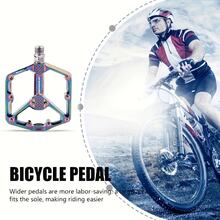 1 Pair Colorful Personalized Universal High-Grade Easy-Install Bicycle Pedals - one-size - View 2
