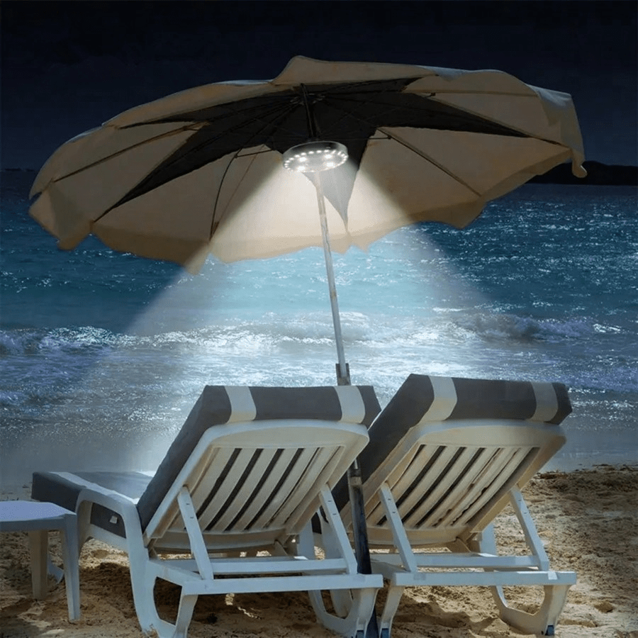 LED Lampen Säulen-Schirm-Licht, tragbare Outdoor Camping Leuchte, geeignet für Strand, Zelt, Hof, Garten, Notbeleuchtung (Batterie nicht enthalten)