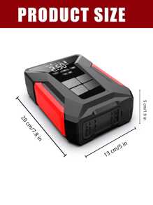 Multi-Function Car Battery Jump Starter, 12V Car Starting&Intelligent Tire Inflation/Charging/Lighting All-In-One Machine, 39800MAH 600A Power Bank For Up To 4.0L Car