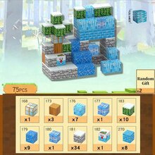 创意像素磁性积木套装，磁性立方体玩具，用于构建场景，STEM 感官游戏，构建磁性世界，益智积木玩具，适合 3 岁以上男孩和女孩，生日、节日礼物（款式随机搭配） - 彩色 - 查看 13
