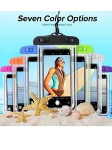 5 PIEZAS/2 PIEZAS/1 pieza Bolsa impermeable universal para teléfono, Bolsa impermeable luminosa universal para teléfono, Funda impermeable para teléfono compatible con iPhone 16 15 14 13 12 11Pro Max XS Plus, Galaxy S22 S23, Teléfono de hasta 7.0 pulgadas, Bolsa seca 3D para teléfono compatible con modelos de teléfono Apple iPhone de varios modelos (algunos estilos al azar), Accesorios de playa, Accesorios de piscina