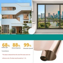 Sun Protection One-Way Mirrors Window Film Stickers Household Insulated Glass Film Windows Balconies Privacy Protection - Multicolor - View 17