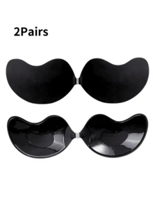 2/1 Pair Adhesive Strapless Push-Up Bra, Invisible Backless Sticky Bra, Seamless Bra For Dresses & Gowns, Mango-Shaped Bra, Lingerie & Pasties - Multicolor - View 23