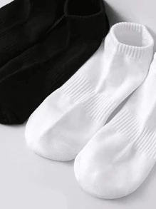 5 Pairs Of White Vertical Stripes, Simple And Fashionable, Versatile, Breathable And Odor Resistant Women's Ankle Socks