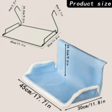 1 件床边猫床，全年宠物窝，可拆卸和清洗猫/狗床，舒适的猫篮，可放在柜子上，易于组装 - 彩色 - 查看 2