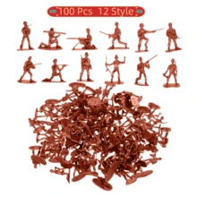 100/300 Pcs Army Men Toy Soldiers Set Green Army Men 1-1.5 Inches Plastic Mini People Figurines Soldiers Assorted Poses Action Figures Play Set Gift Model Trains Miniature Scenes