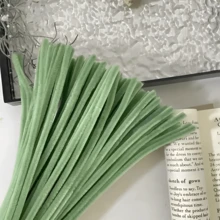 250/500支超密綠色系列管毛絨棒，綠色管毛絨棒，管毛絨棒，6mm x 11.8英吋，柔軟雪尼爾棒，管毛絨棒手工，DIY手工項目，手工套裝，厚實毛茸茸雪尼爾棒，適用於DIY手工項目與裝飾 - 彩色 - 查看 7
