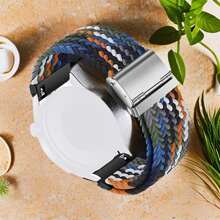 20mm Quick Release Sport Loop Band Compatible With Samsung Galaxy Watch 7 6 5 4 Band 40mm 44mm/Watch 5 Pro 45mm/Galaxy Watch 4 6 Classic Band 42mm 46mm 43mm 47mm/Watch 3 41mm/Active 2 Band,Compatible With Garmin Vivoactive 5/Active5/Venu/Venu Sq/Forerunner245/645 Watch Band,Compatible With Amazfit GTR Mini/Bip3 Pro/GTS4 Mini/Pop Pro Watch Band,Nylon Braided Strap Women Men