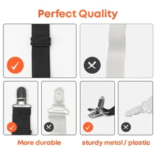 4pcs Sheet Holder Strap Sheet Holder Sheet Holder Buckle - Adjustable Elastic Sheet Holder For Wrinkled Sheets