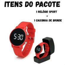 Digital Sports Watch With Silicone Strap For Kids Adults Girls Boys Men Women - 紅色 - 查看 2