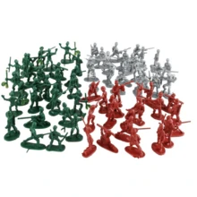 100/300 Pcs Army Men Toy Soldiers Set Green Army Men 1-1.5 Inches Plastic Mini People Figurines Soldiers Assorted Poses Action Figures Play Set Gift Model Trains Miniature Scenes