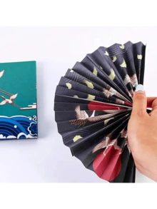 一包，72 张，中国风鹤形折纸，5.51 英寸 x 28.35 英寸，12 种独特图案，每种图案 6 张，手工纸鹤卡片纸，印刷彩色纸 - 彩色 - 查看 6