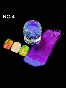 8 件钻石变色龙紫红色闪光粉染料云母粉用于美甲指甲油环氧树脂肥皂制作蜡烛浴球粘液 DIY 指甲装饰闪光美甲 Y2K 风格