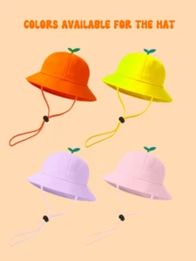 Personalized Children's Hats, Customized Name Bucket Hats, Suitable For Camping, Vacation, Travel, And Providing Sun Protection. Adorable Cartoon Hats. - W120 Bucket Hat - View 4