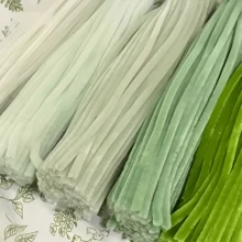 250/500支超密綠色系列管毛絨棒，綠色管毛絨棒，管毛絨棒，6mm x 11.8英吋，柔軟雪尼爾棒，管毛絨棒手工，DIY手工項目，手工套裝，厚實毛茸茸雪尼爾棒，適用於DIY手工項目與裝飾 - 彩色 - 查看 8