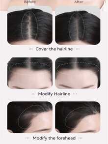 发际线遮瑕膏发际线阴影粉棒适用于假发蕾丝防水发根遮瑕膏迷彩灰发际线阴影修容粉 - 多選 - 查看 4