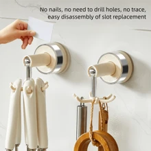 Octopus Suction Cup Rotatable Hooks - Unique Minimalist Design, Suitable For Kitchen, Bathroom, Closet, Living Room, Bedroom. Organize Home, Say Goodbye To Clutter