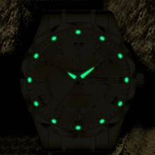 La marca YALALUSI es un reloj de cuarzo elegante para mujer - Caja redonda exquisita, adorno de strass, pantalla analógica digital luminosa, cierre de mariposa, función de calendario, adecuado para el trabajo, salir, enviar a miembros de la familia, primera opción de regalo para amigos