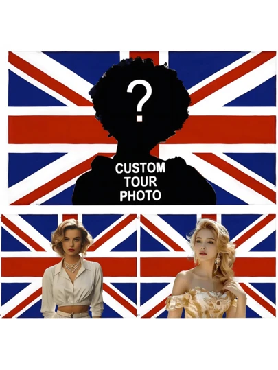 1 Pieza de Tapiz Personalizado, Bandera Personalizada, Bandera Británica Personalizada, Bandera Alemana, Bandera Francesa, Bandera Estadounidense, Bandera Española, Bandera Italiana, Se Puede Imprimir Cualquier Foto o Imagen, Colorido, Versátil, Decorativo, Reutilizable, Transpirable, Exquisito, Elegante, Alta Calidad, Regalo Personalizado, Adecuado para Jardín, Decoración de Jardín, Decoración de Dormitorio, Elegancia Provincial para Vivir