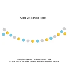 生日派对装饰，蓝色生日装饰套装 - 生日快乐横幅、生日彩旗、6 个悬挂纸扇、5 个蜂巢装饰（男女皆宜） - 藍色紙扇套 - 查看 11