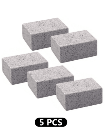 1/3/5件套重型烧烤刷套装 - 多件装烤架清洁刷，适用于烧烤架、除锈和露营，配有耐用的浮石清洁块