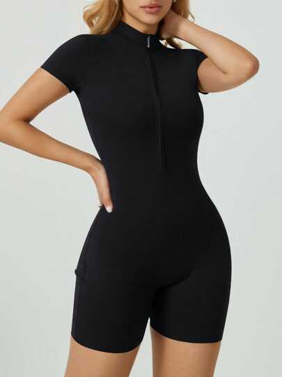 NcmRyu 1pc Women's Casual Everyday Slouchy Yoga Fitness Running Gym Training Jumpsuit