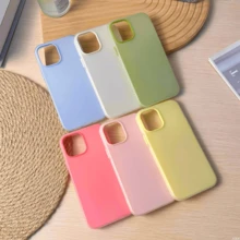 Light Blue Solid Color Material Fashion Phone Case 1 Set Jelly Color Summer Theme Phone Case Highly Protective, Fashionable & Stylish Compatible With Various Phone Models Ideal For Summer Fashion Enthusiasts Compatible With Iphone 16/7/8/11/12/13/14/15/X/XR/Xs/Plus/Pro/Pro Max/SE2/16E, Waterproof, Shockproof, Anti-Fall, Anti-Scratch Spring Gift - Blue - View 11