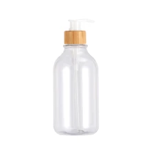 1/2 Pieces Clear Soap Dispenser, Bathroom Hand Soap And Lotion Dispenser Set With Bamboo Pump, 16 Ounces Plastic Hand Soap And Dish Soap Dispenser Set For Kitchen, Refillable Liquid Soap Bottle, Countertop Lotion Bottle, Bathroom Hand Soap Dispenser, (For Shampoo, Shower Gel, Conditioner), Bathroom Accessories Back To School