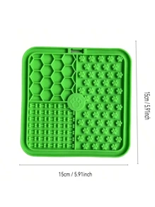 Tapis à lécher pour animaux de compagnie chat/chien avec ventouse super puissante, anti-dérapant, lavable, en silicone anti-déformation et anti-morsure