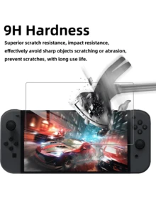 2 Packs Screen Protector Compatible With Switch 2 (2025), Tempered Glass Film, Anti-Scratch Premium HD Clear & Case Friendly Compatible With Switch 2025 7.9-Inch Screen