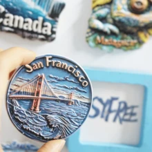 1 pieza, Regalo de vacaciones, Regalo de cumpleaños, Imán de nevera de Canadá, Imán de nevera de molino de viento holandés, Imán de nevera de EE. UU., Regalo de recuerdo de viaje - Multicolor - Ver 10