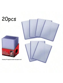 3/10/20/25/50/75PCS PVC Business Card Holder, Social Security Card Protective Cover, Clear Waterproof Credit Card And Medicare Card Holder With Easy Insertion Design - Keep Your Cards And Clean! (Baseball Card Set) - Multicolor - View 14