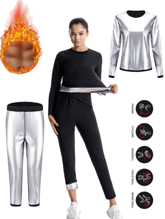 1 set, Tuta sportiva da esterno, felpa a maniche lunghe e pantaloni lunghi, adatta per yoga, corsa, ciclismo, trekking e altri sport, set di felpa e pantaloni lunghi da donna, di per il commercio internazionale, set da allenamento per donna, accessori palestra, corsetti addominali, fasce lombari per modellazione vita